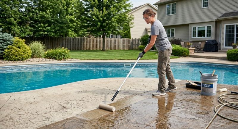 Porch Concrete Sealing in Redmond, WA
